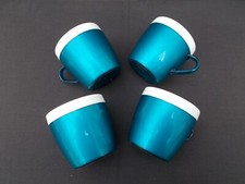 VINTAGE RETRO PICNIC WARE - THINSULATE PICNIC CUPS x 4