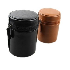 leather camera lens case