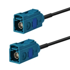 Fakra Z Female to Female Car Antenna Cable 30cm for GPS FM AM Radio Sirius XM 4G