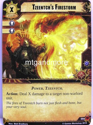 Warhammer 40000 Conquest LCG - Tzeentch's Firestorm  #094 - Base Set