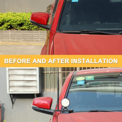 2PCS Car Hood Side Spotlight Bracket Searchlight Holder For Toyota Tacoma 16-22 - Picture 12 of 12