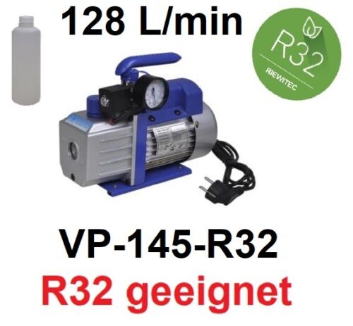 Vacuum pump for air conditioning, R32 suitable, 128 L/min, with meter and magnetic event. - Picture 1 of 1