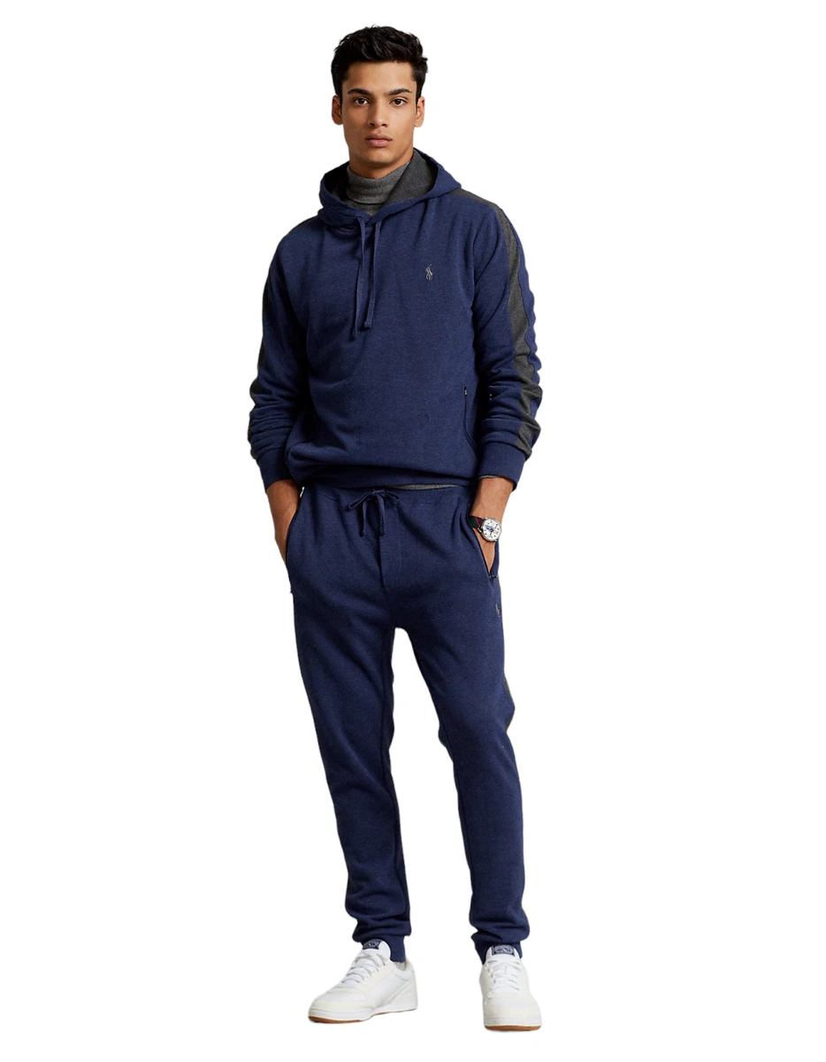 Polo Ralph Lauren Navy Luxury Jersey Hoodie Jogger Pants Track