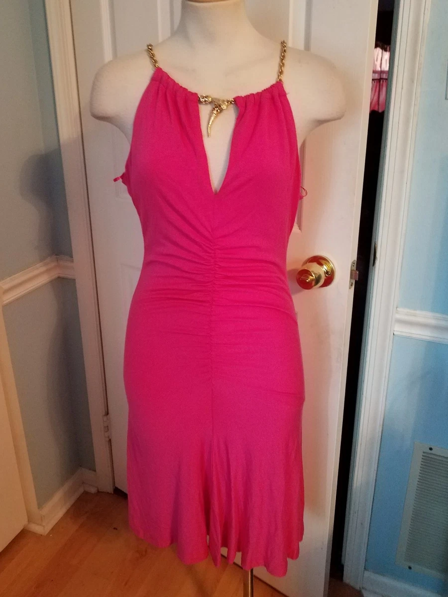 Pink dress gold outlet accessories