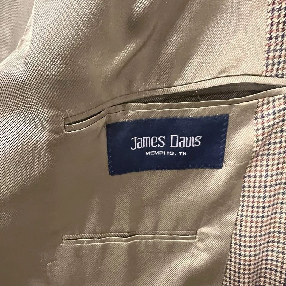 Burberry London Hombre 48L Marrón Pata de Gallo Kensington Seda Lana Traje Chaqueta Foto 4 de 4