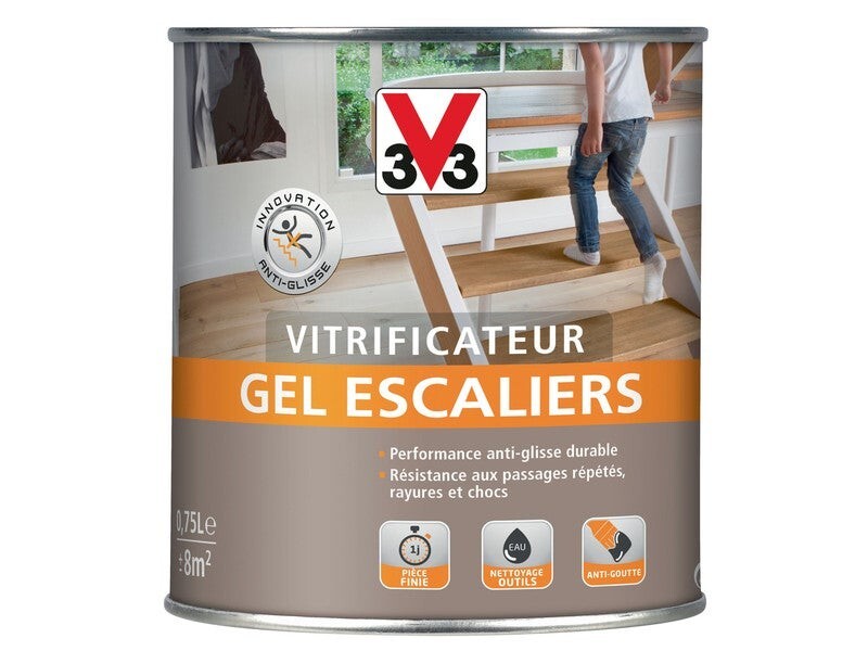 Vitrificateur gel escaliers satin pour rénover facilement votre intérieur