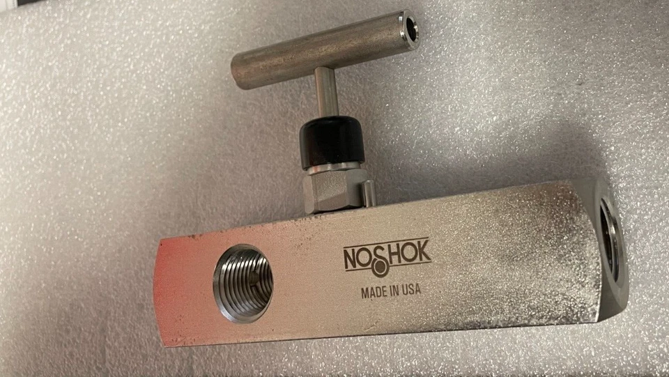 1/2" NPT 316SS MULTIPORT NEEDLE VALVE NOSHOK, 10K PSI, USA MADE FREE SHIPPING - Image 3 of 4