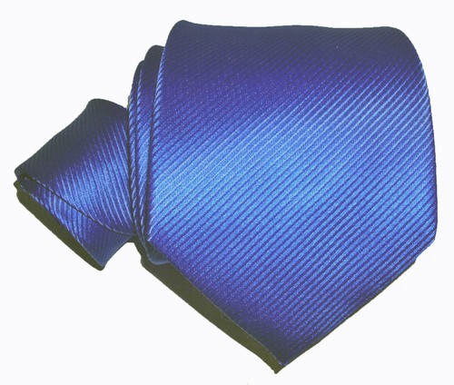 Geoffrey Beene NEW Solid Blue Men's Neck Tie Satin $55 A3258 - Picture 2 of 3