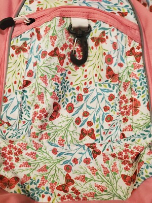 High Sierra Fatboy Laptop Backpack In Flamingo/Pink Pineapple Design High Sierra Fatboy Laptop Backpack Flamingo/Pink butterfly  main image 2