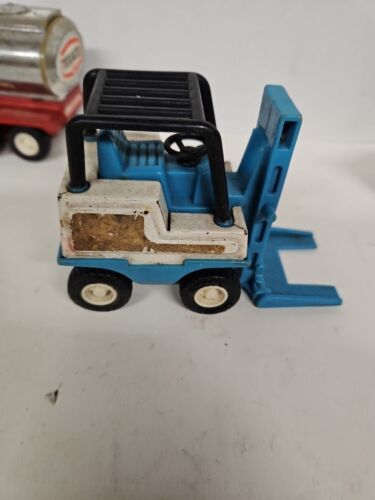 Camion giocattoli Buddy L vintage 7 pezzi e 1 rimorchio e 1 carrello elevatore - Foto 15 di 23