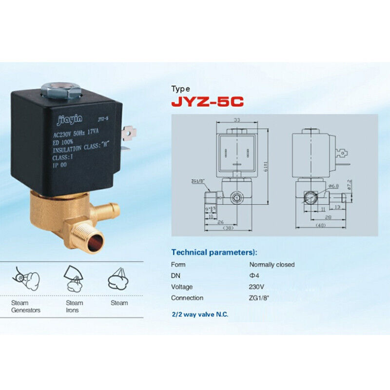 1PCS NW Jiayin JYZ-5 AC 230V G1/8 1PCS NW Jiayin JYZ-5 AC 230V G1/8