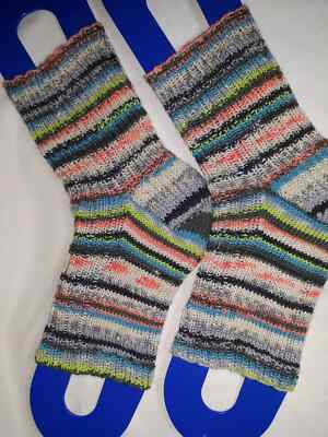 Hand knit socks, pedicure or flip flop socks