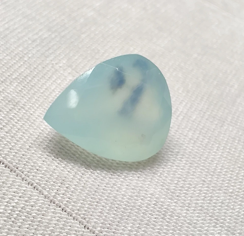 Natural Peruvian Opal Pear Shape Faceted Dendrite Gemstone for Jewelry 4 Cts - Image 2 of 4