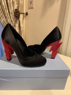 prada lightning bolt shoes