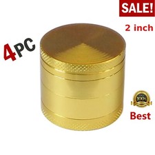 Molinillo de hierbas para tabaco 2 pulgadas 4 capas especias hierbas metal humo triturador raspador