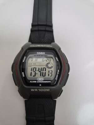  VINTAGE  CASIO HDD-600 HD WR 100M ILLUMINATOR (Armbanduhr, Uhr, Sport, Clock)