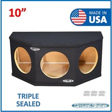 10" Triple Sealed Sub Box 10" Hatchback Ground Shaker Subwoofer Enclosure