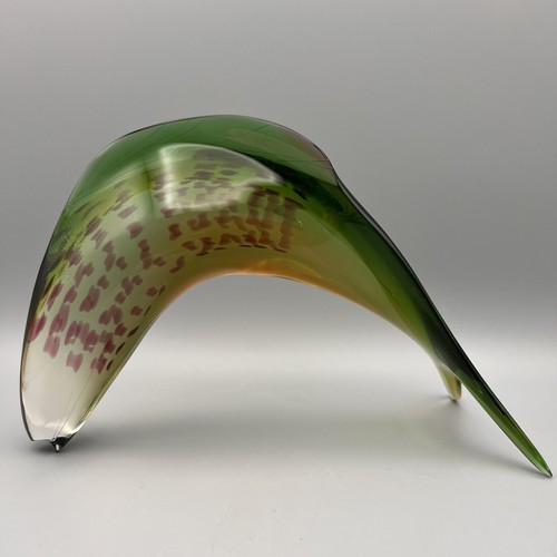 Vintage Exbor Glass Fish Sculpture J Rozinek & S Honzik Czech - Picture 2 of 11