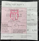 Sunderland v Birmingham City 28th January 1984 FA Cup 4th Round Ticket Stub