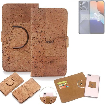 Wallet case für Tecno Spark 9  Kork Schutz Hülle Walletcase Cover Tasche