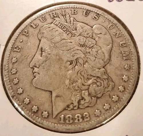 1882 S Morgan Silver Dollar. Guaranteed Authentic Nice Coin. VF EF