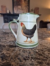 Vintage Yorkshire Moorlands Pottery -  Rooster Jug - Cottagecore Country Kitchen