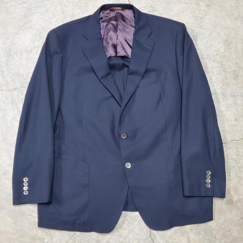 Samuel Sohn Performance Loro Piana Navy Wool Blazer 48R