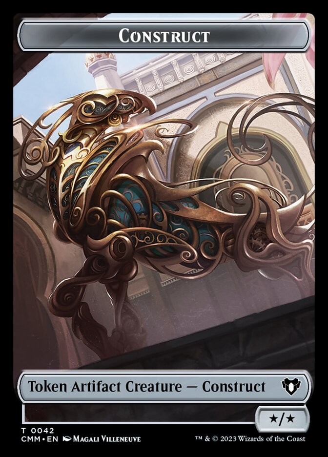 Construct Token - #42 (x/x) - Commander Masters - NM MTG