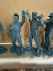15 Marx 1967 Blue Frontier Soldiers Figures Lot USA Western