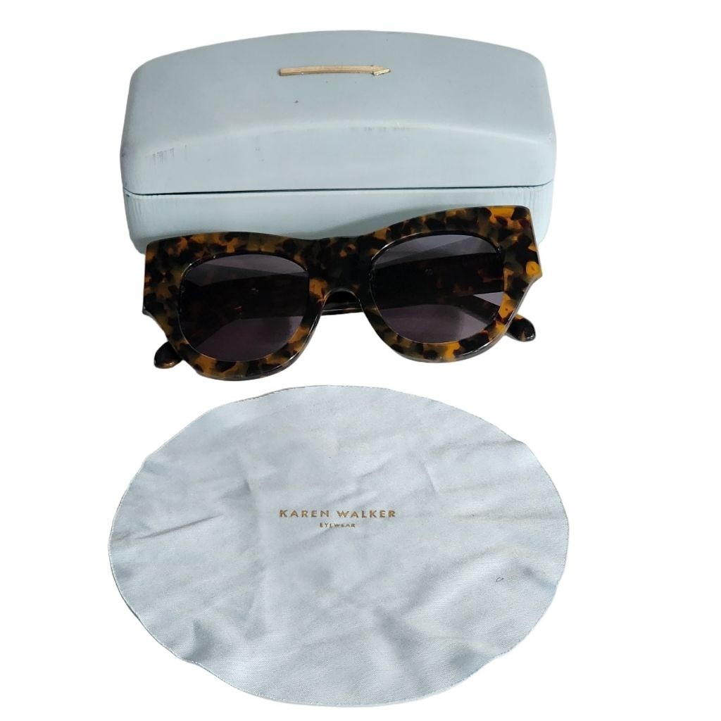 KAREN WALKER Faithful Oversized Cat Eye Tortoiseshell  display picture 1