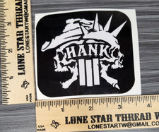 LAMINATED HANK 3 ROCKABILLY BAND STICKER
