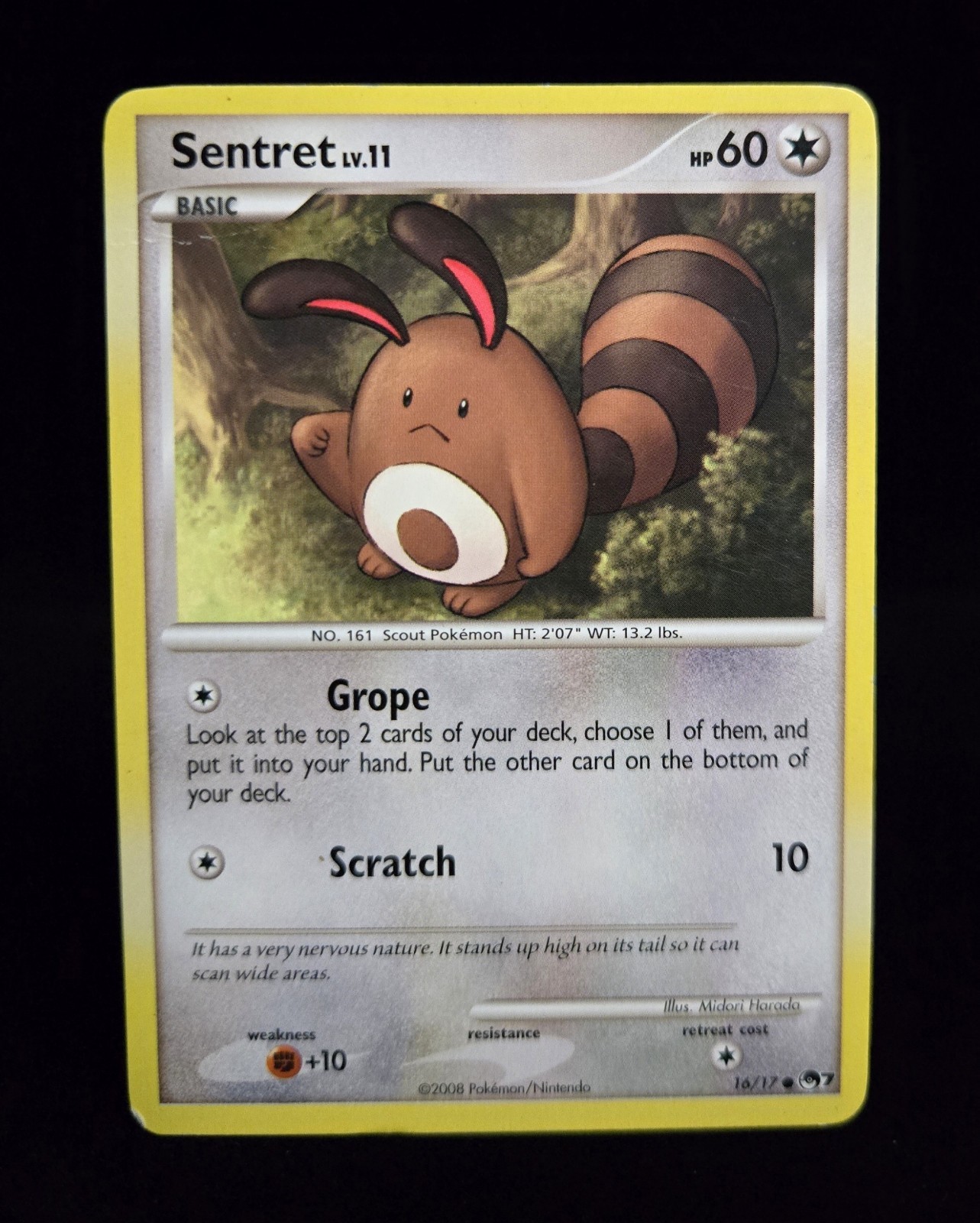Pokémon TCG - SENTRET - 16/17 - PROMO - EXCLUSIVE - POP SERIES 7 (2008) - HP/MP