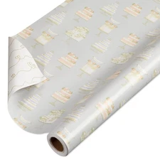 175 sq. ft. Reversible Wrapping Paper for Weddings, Bridal Showers, Engagemen...