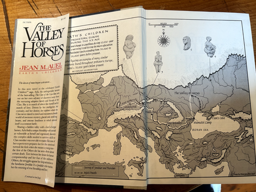 SIGNED/INSCRIBED JEAN M AUEL The Valley of the Horses 1st Ed, 5th Printing - Foto 5 di 6