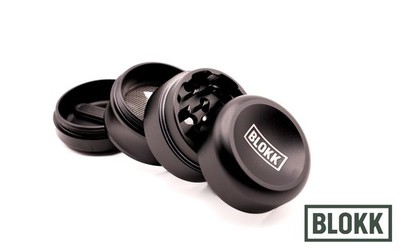 BLOKK GRND GO Grinder 40mm Black - Mehrkammer - Magnetisch - Alu Premium