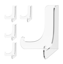 5 Pack Acrylic Display Stand Plate Stand for Display Clear Easel Stand 3 Inch