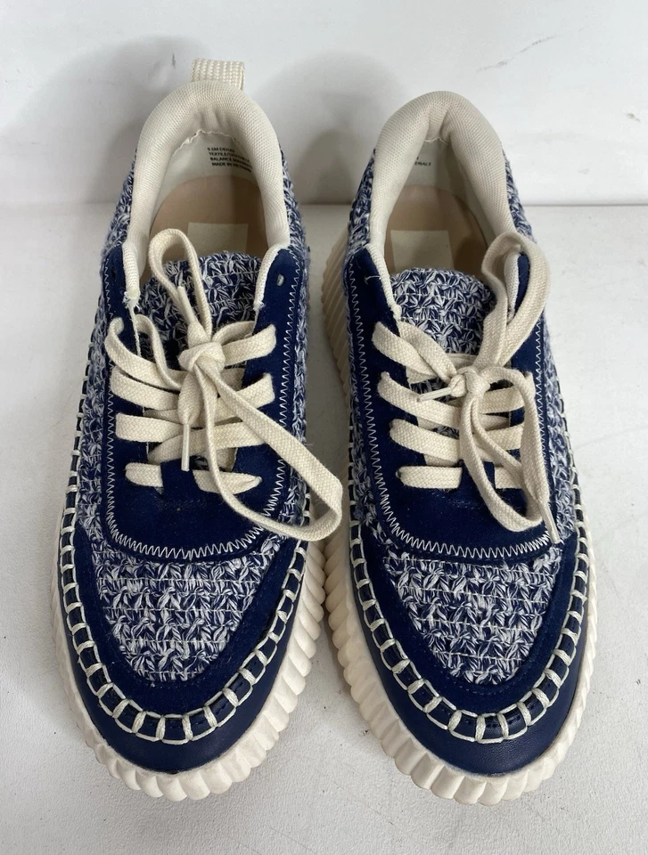 Zapatillas Dolce Vita Dolen Denae Azul Marino Multi Tejidas Talla 9.5 Foto 2 de 4
