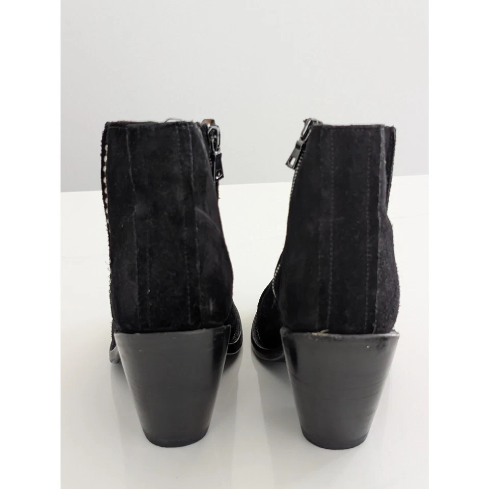 Women's Calleen Cordero Nikita Ankle Boots Black Suede US Size 8.5 Retail $620 - Image 3 of 4