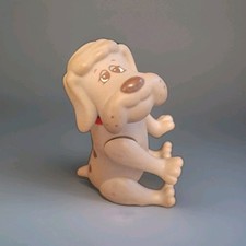 Grey Spaniel Pound Puppies Poseable Vinyl Toy PVC Figure Vintage