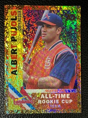 2021 Topps All Time Rookie Cup Team Orange Holofractor Albert Pujols /25