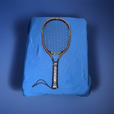 Vtg DP Leach Graphite Bandido Racquetball Racket w/ Zipper Cover 18.75"