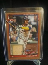 JOSE RAMIREZ 2026 Topps Series 1 1991 Topps Game Used Bat Relic GOLD 22/50