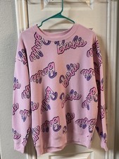 Barbie The Movie Pink Sweatshirt Women's Size Large