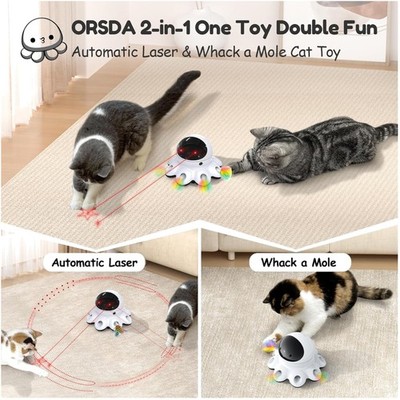 Fun & Healthy Interactive Cat Toy, 10 Minutes Automatic Run