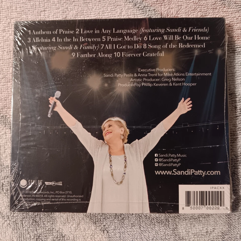 Forever Grateful - Sandi Patty (CD, 2016, Digipak) Christian - New Sealed - Image 2 of 3