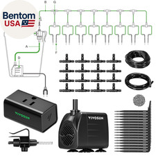 Automatic Drip Irrigation Kit, Smart Watering System with 16 Drip Emitters, 4Mm