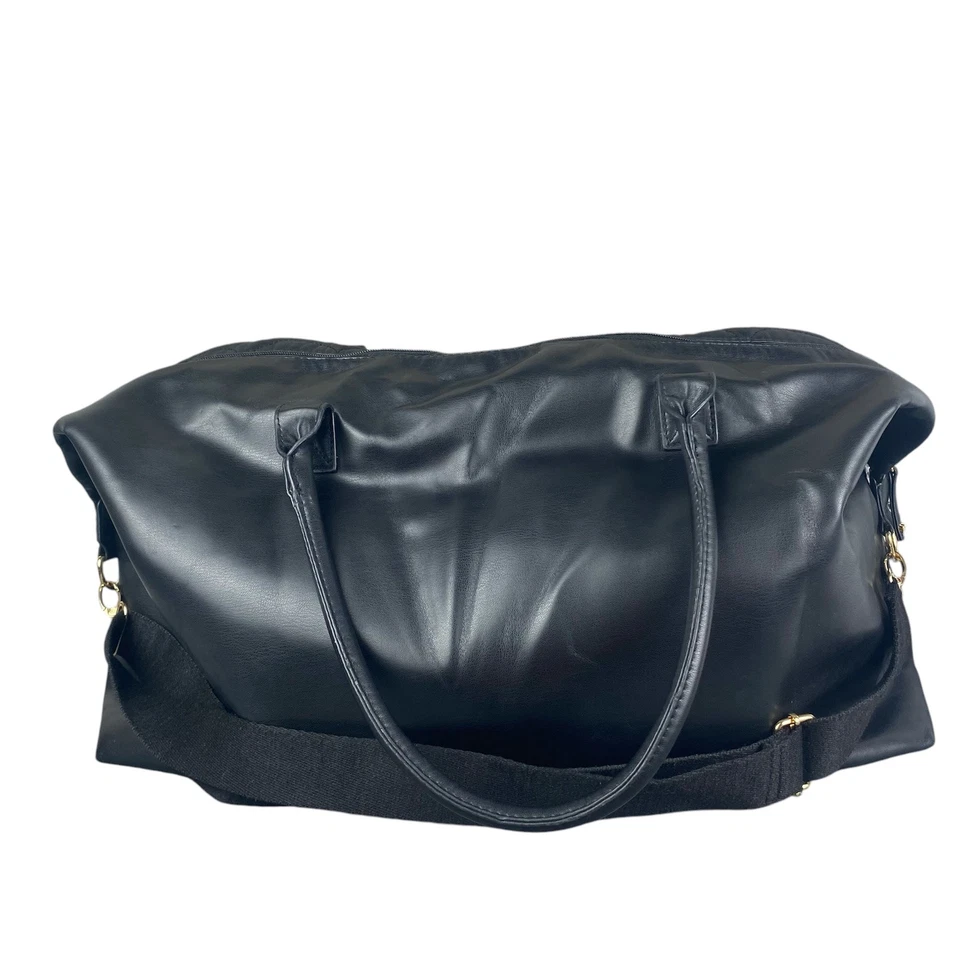 Disney Mickey Mouse Travel Weekend Bag Womens Black Quilted Shoulder Strap - Image 4 of 4