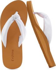 Women'S Flip Flops with Moderate Arch Support, Summer Comfortable Yoga Mat Thong