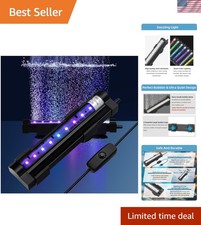 Efficient 6-Inch Submersible LED Light for Saltwater  Freshwater Aquariums