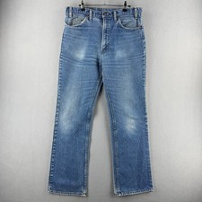 Vintage Levis Jeans Mens 36x32 Fits 34x31 80s Orange Tab 517 Boootcut USA MADE